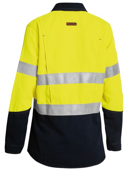 Bisley TenCate Tecasafe® Plus 700 Women's Taped Hi Vis FR Vented Shirt BL8082T