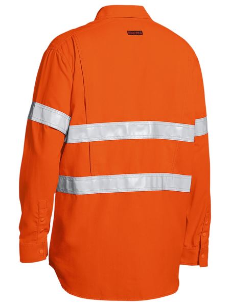 Bisley TenCate Tecasafe® Plus 480 Taped Hi Vis Lightweight FR Vented Shirt BS8238T