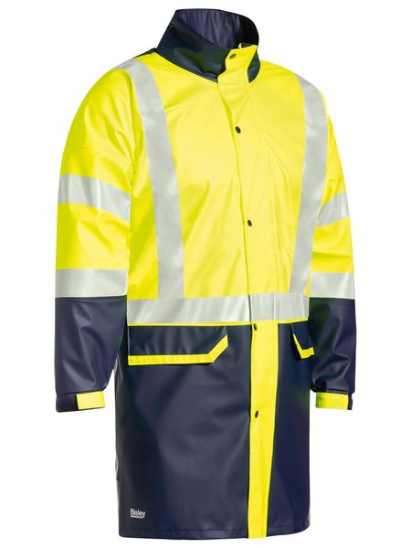 Bisley Taped Hi Vis Stretch PU Rain Coat BJ6935HT