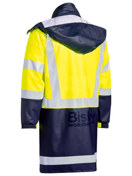 Bisley Taped Hi Vis Stretch PU Rain Coat BJ6935HT