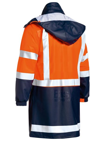 Bisley Taped Hi Vis Stretch PU Rain Coat BJ6935HT