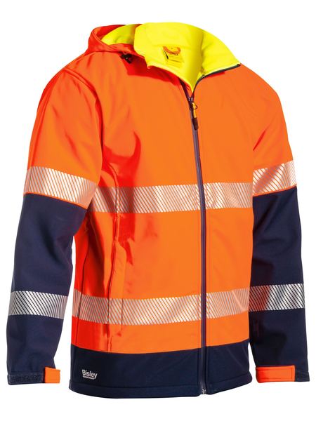 Bisley Taped Hi Vis Ripstop Bonded Fleece Jacket BJ6934T