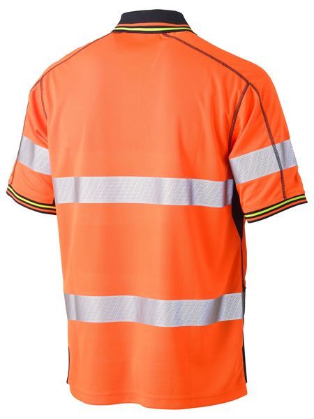 Taped Hi Vis Polyester Mesh Polo BK1219T