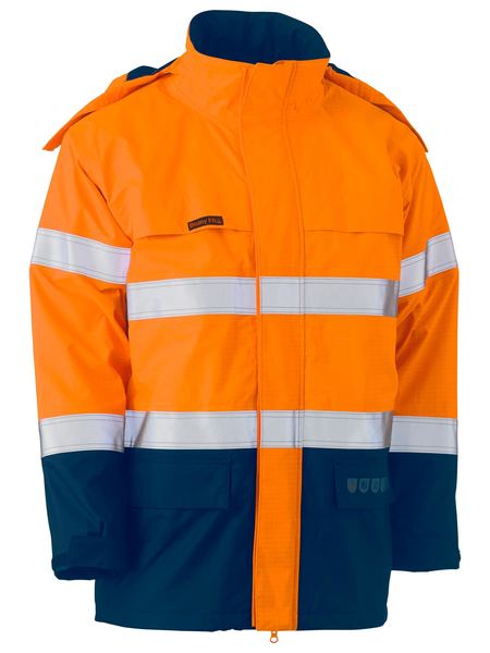 Bisley Taped Hi Vis FR Wet Weather Shell Jacket BJ8110T