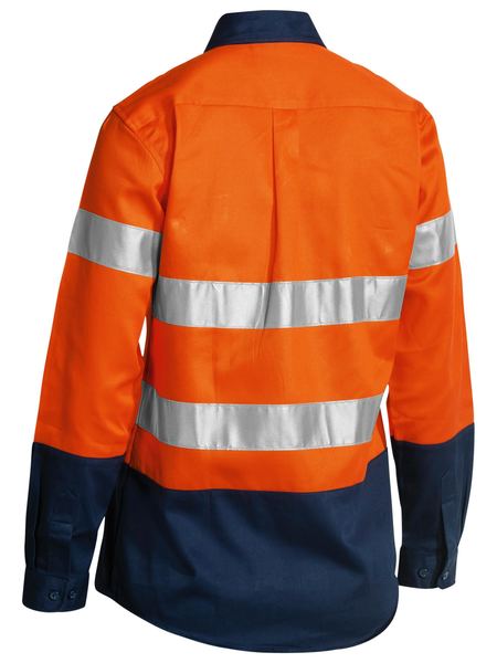 Bisley Women's Taped Hi Vis Drill Shirt BLT6456