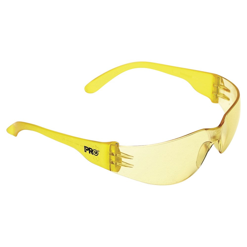 Pro Choice 12x Tsunami Safety Glasses Amber Lens - 1605