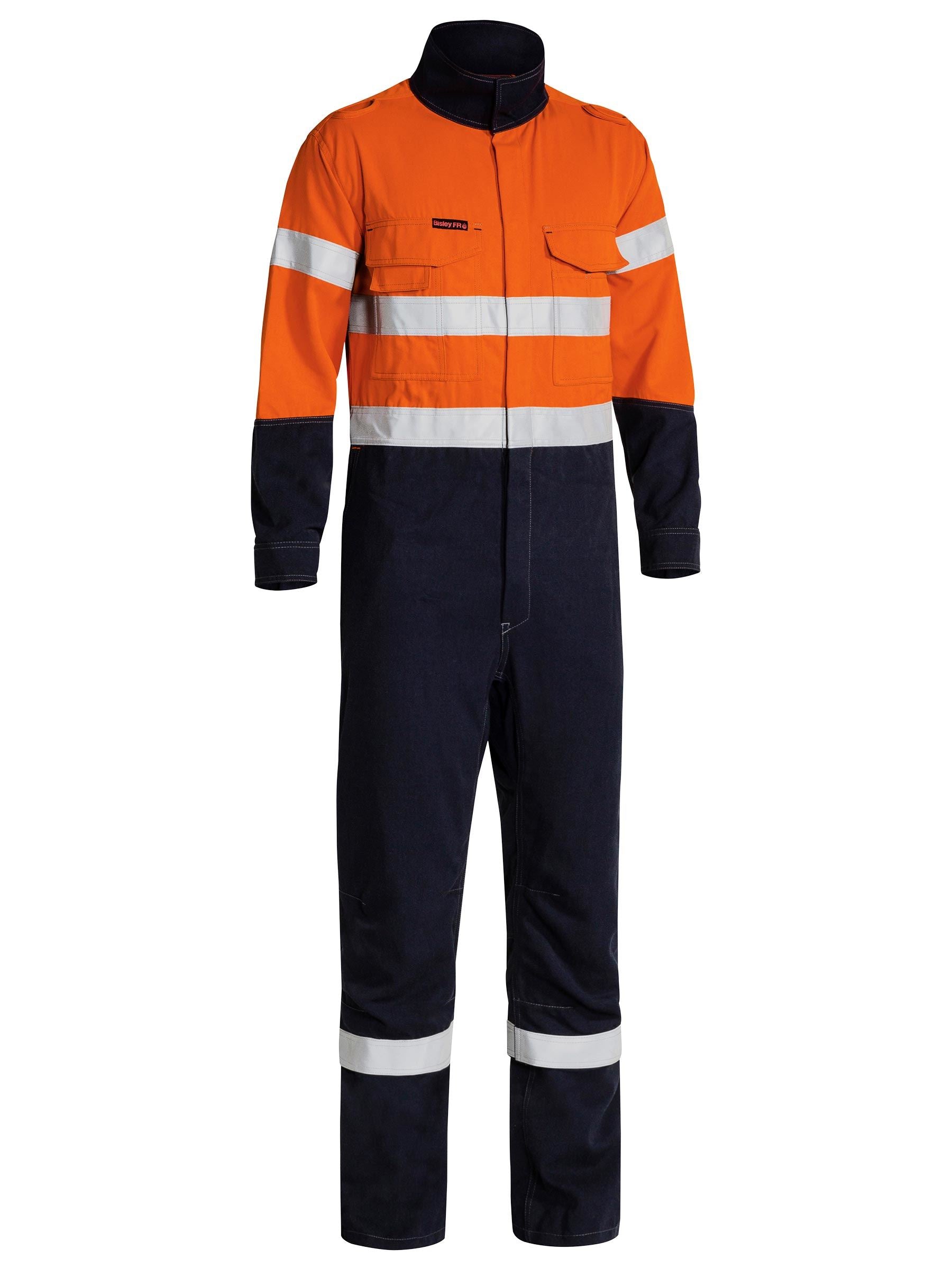 Bisley TenCate Tecasafe® Plus 700 Taped Hi Vis FR Vented Coverall BC8086T