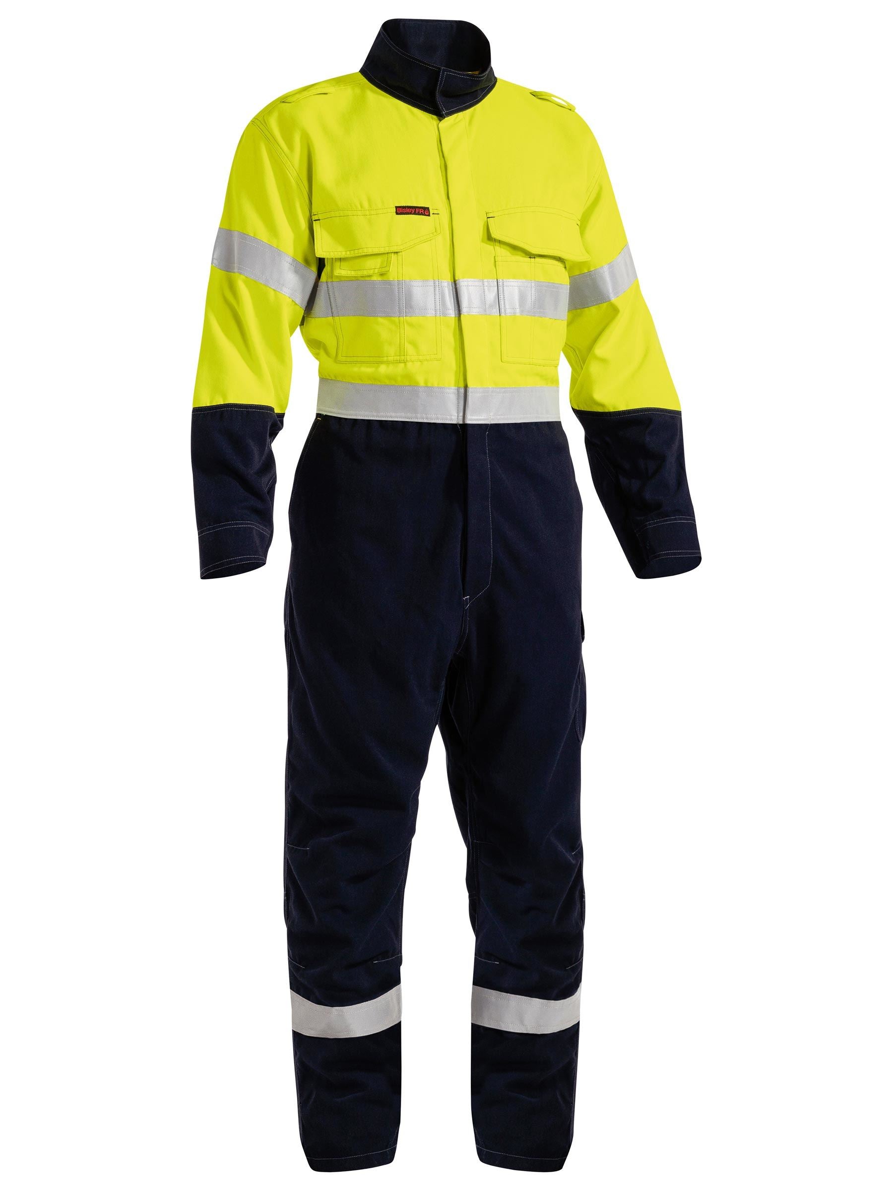 Bisley TenCate Tecasafe® Plus 700 Taped Hi Vis FR Vented Coverall BC8086T