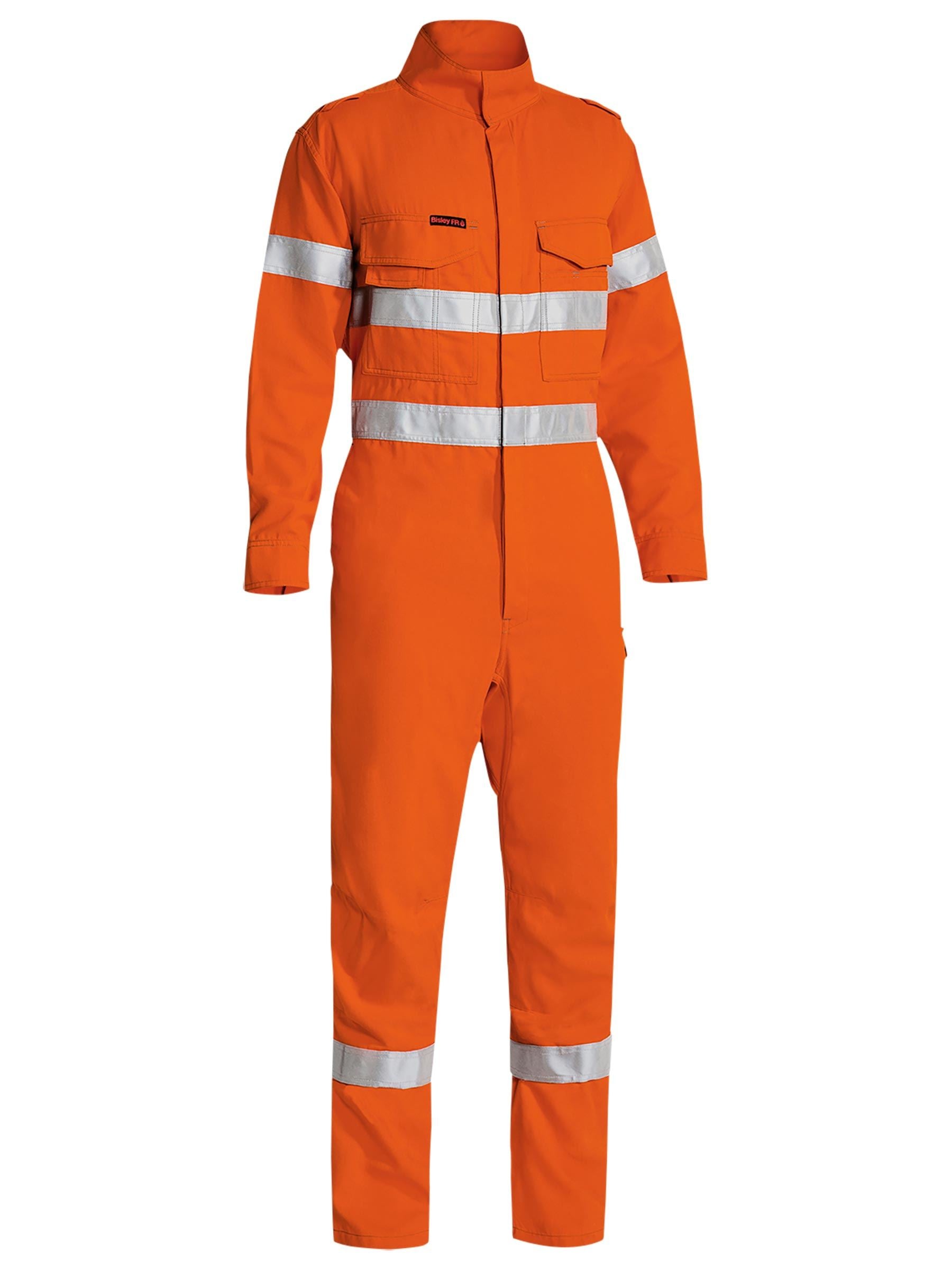 Bisley TenCate Tecasafe® Plus 580 Taped Hi Vis Lightweight FR Coverall BC8185T
