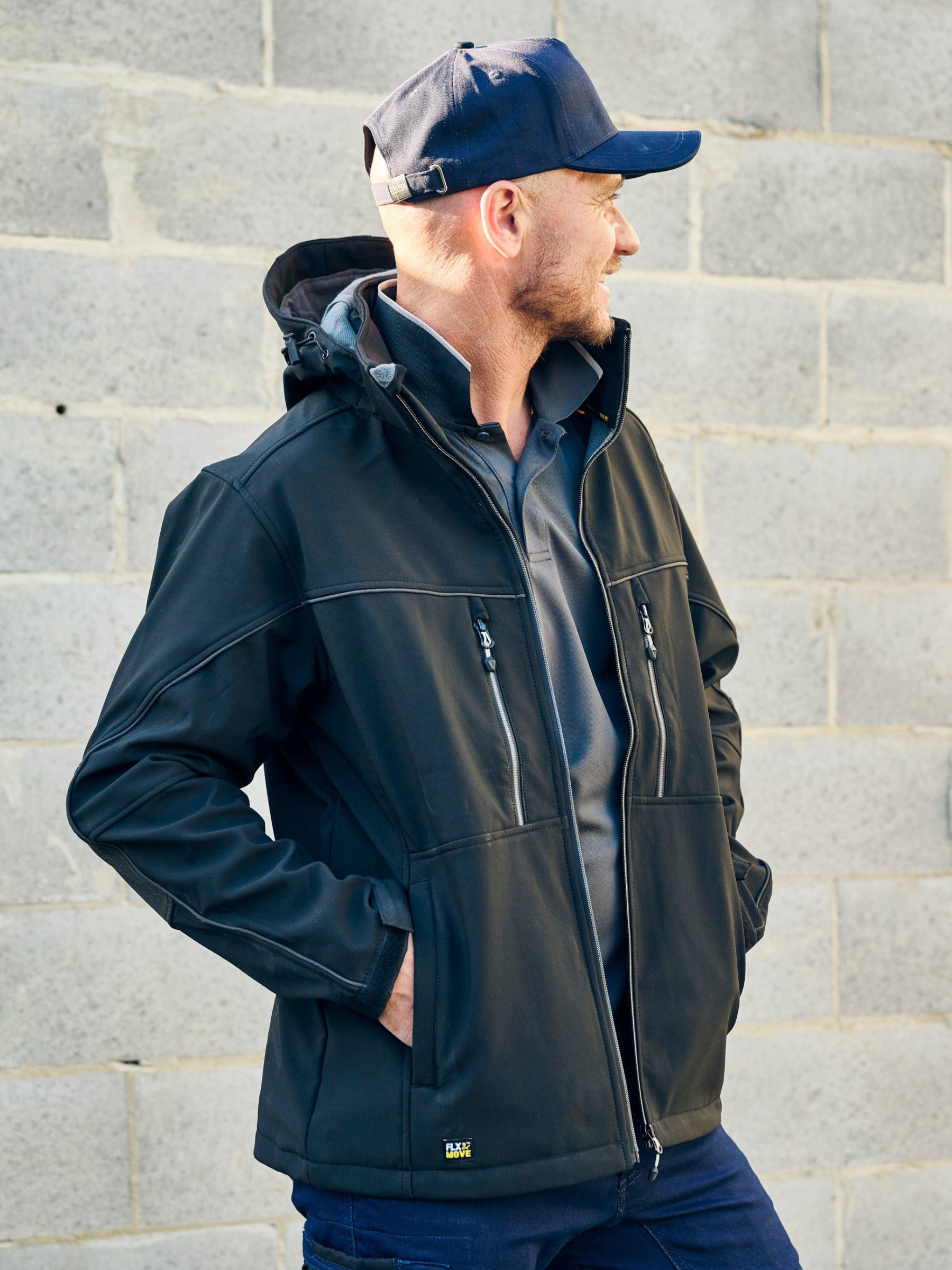 Bisley Flx & Move™ Hooded Soft Shell Jacket BJ6570
