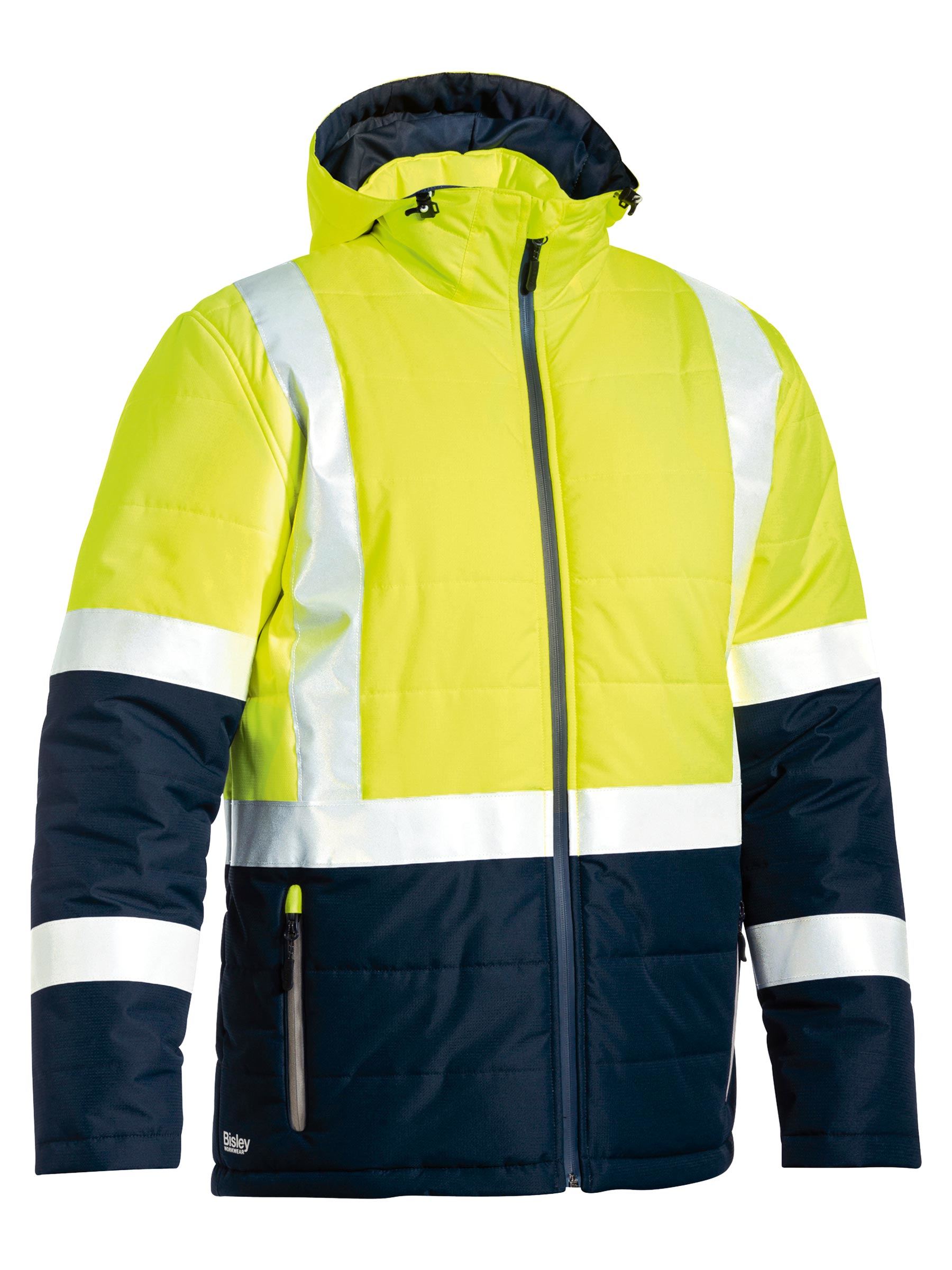 Bisley Taped Hi Vis Puffer Jacket BJ6929HT