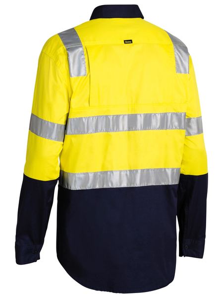 Bisley Taped Hi Vis Cool Lightweight Shirt with Shoulder Tape BS6432T