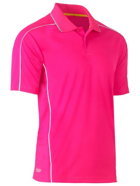 Bisley Cool Mesh Polo with Reflective Piping BK1425