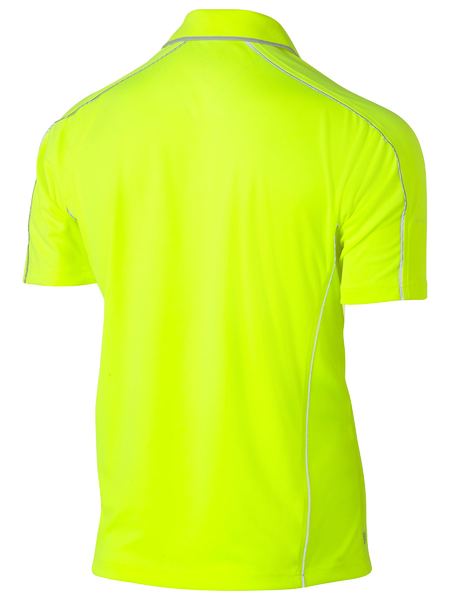 Bisley Cool Mesh Polo with Reflective Piping BK1425