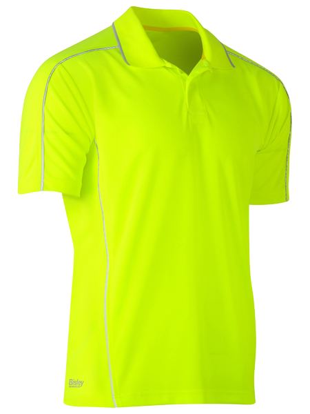 Bisley Cool Mesh Polo with Reflective Piping BK1425