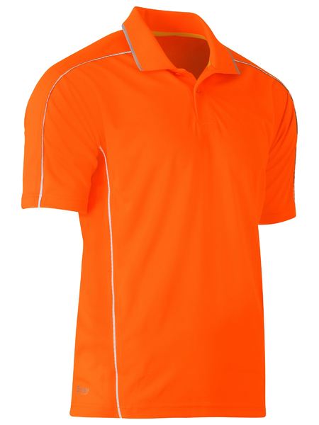 Bisley Cool Mesh Polo with Reflective Piping BK1425