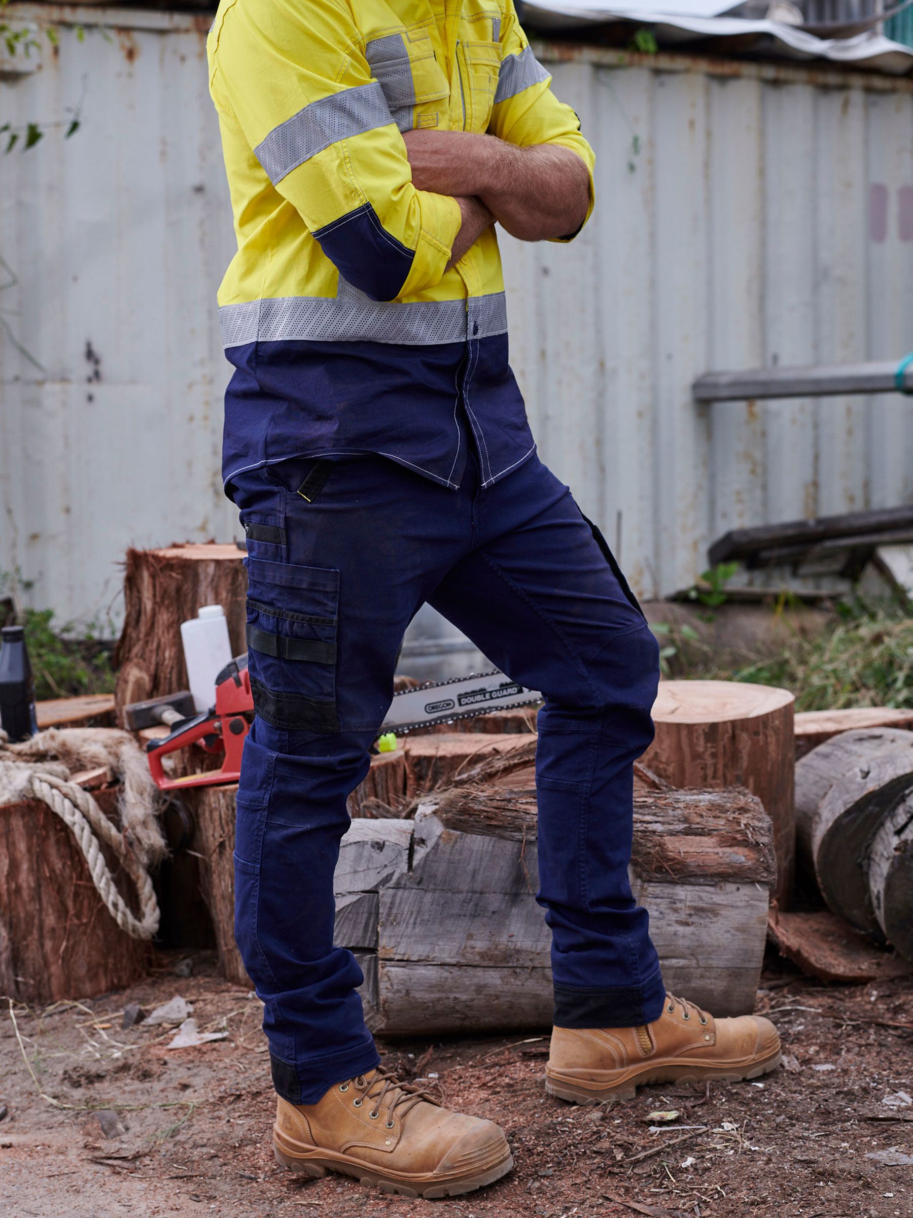 Bisley Flx and Move™ Stretch Cargo Cuffed Pants BPC6334