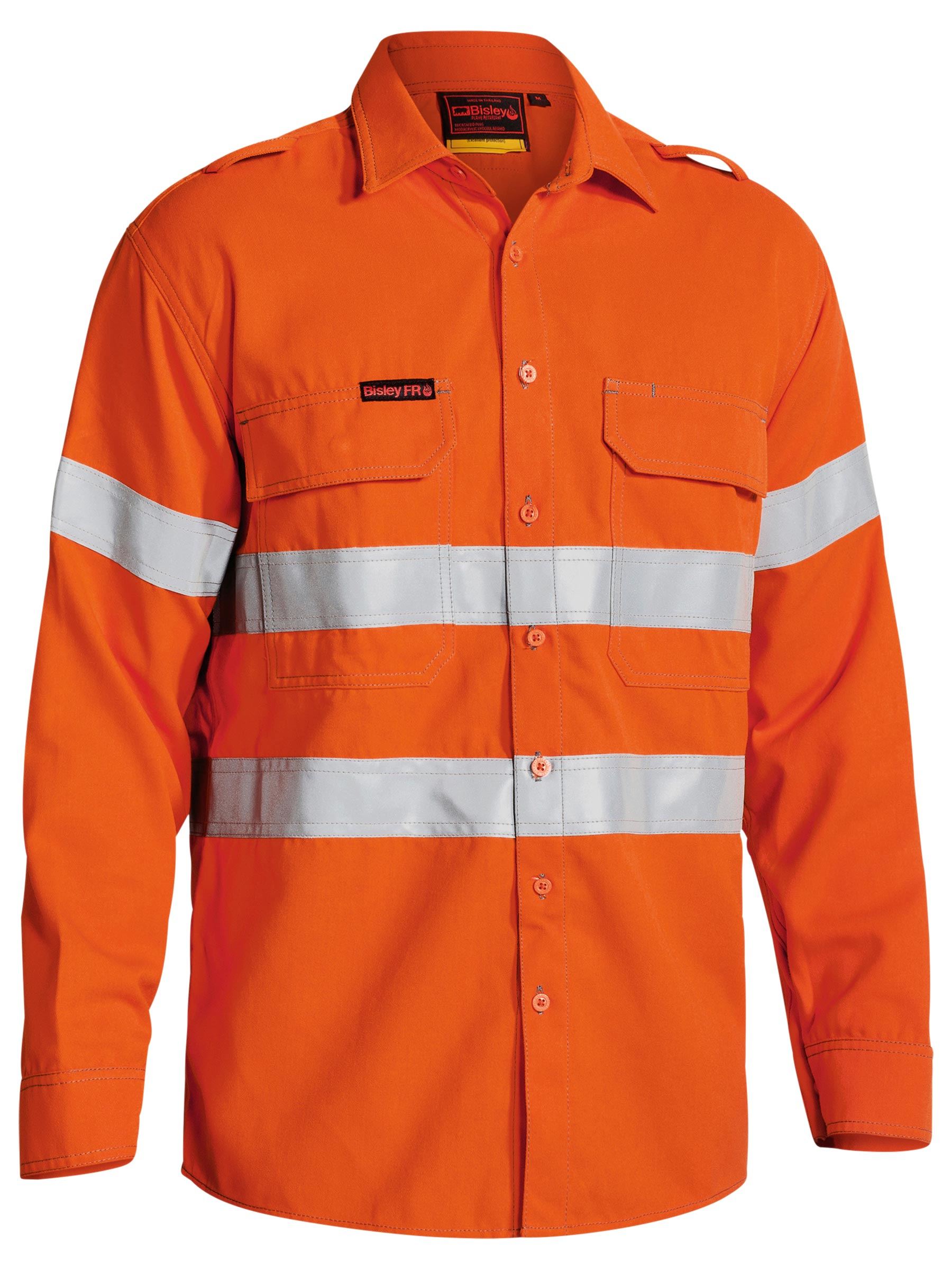 Bisley TenCate Tecasafe® Plus 700 Taped Hi Vis FR Vented Shirt BS8081T