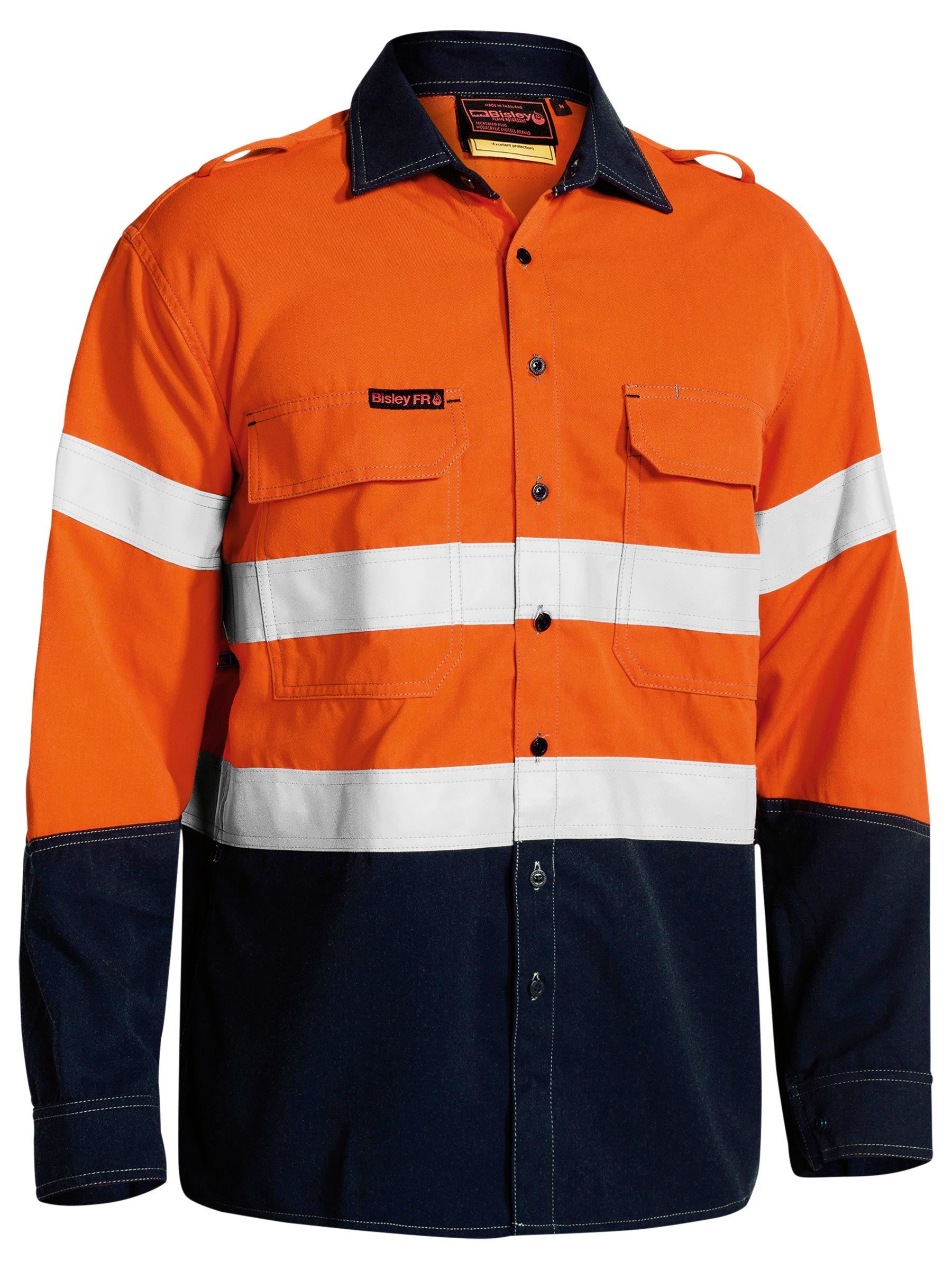 Bisley TenCate Tecasafe® Plus 700 Taped Hi Vis FR Vented Shirt BS8082T