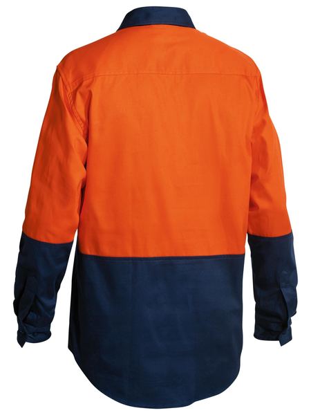 Bisley Hi Vis Closed Front Drill Shirt BSC6267