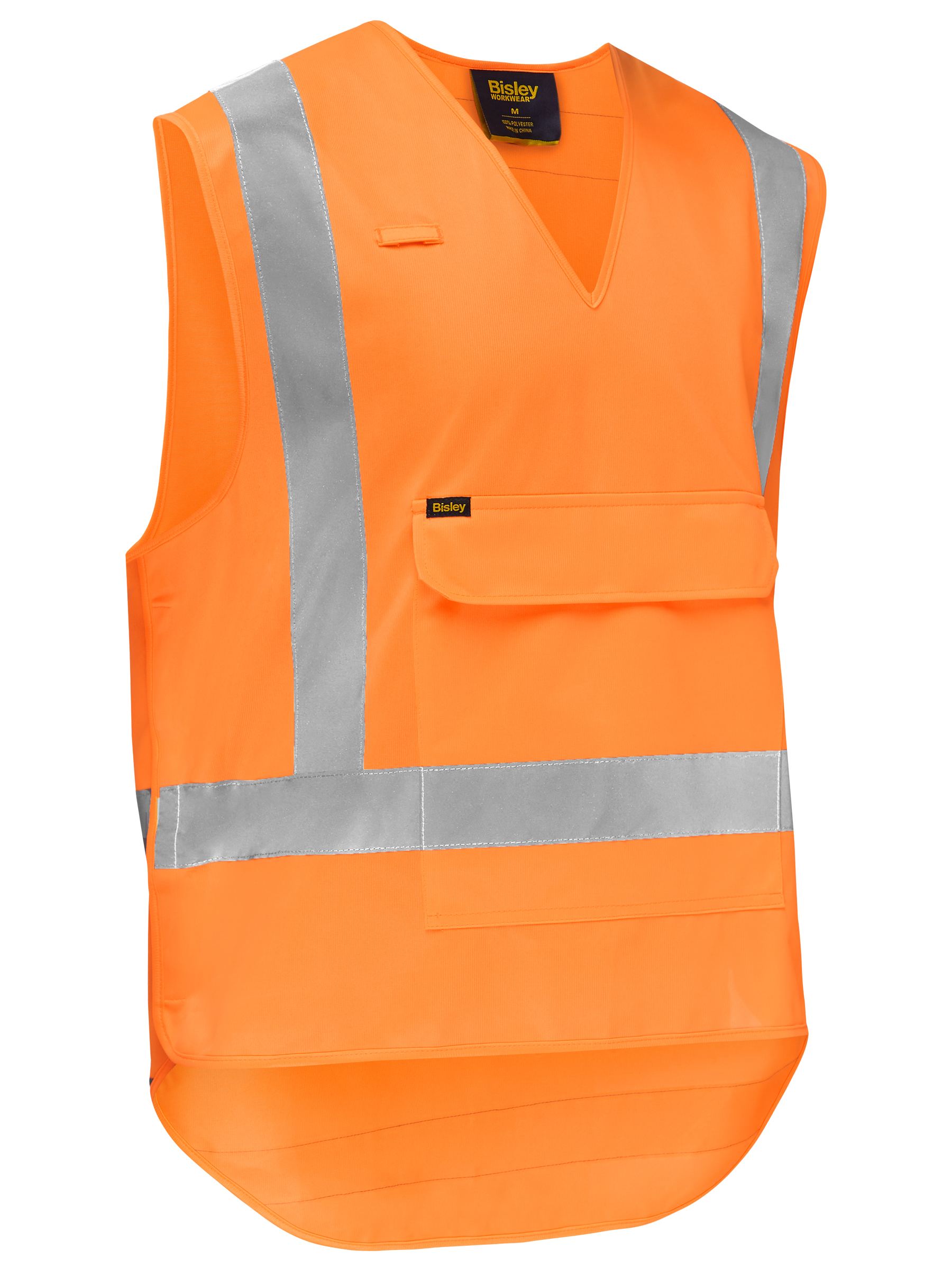Bisley X Taped Hi Vis Detachable Safety Vest BV0440XT