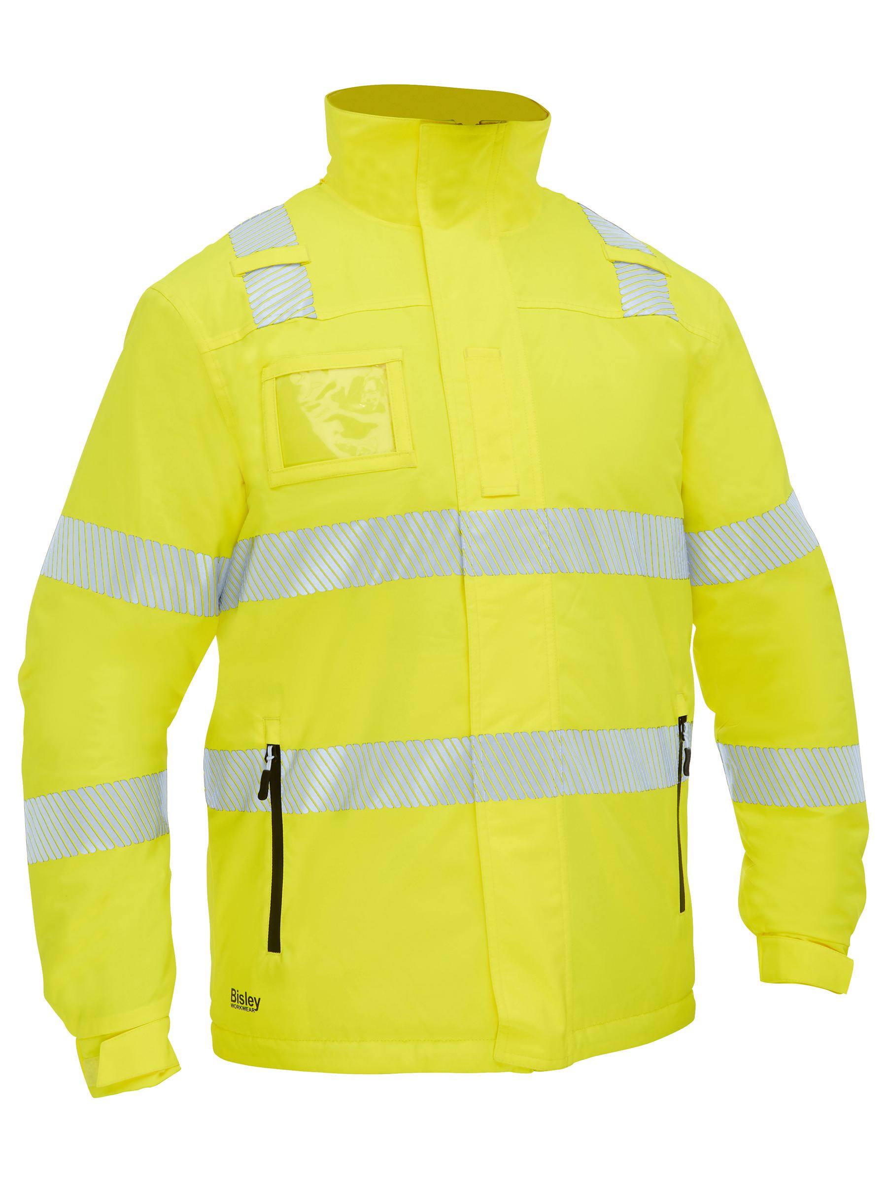 Bisley Taped Hi Vis Heated Jacket With Hood BJ6842T