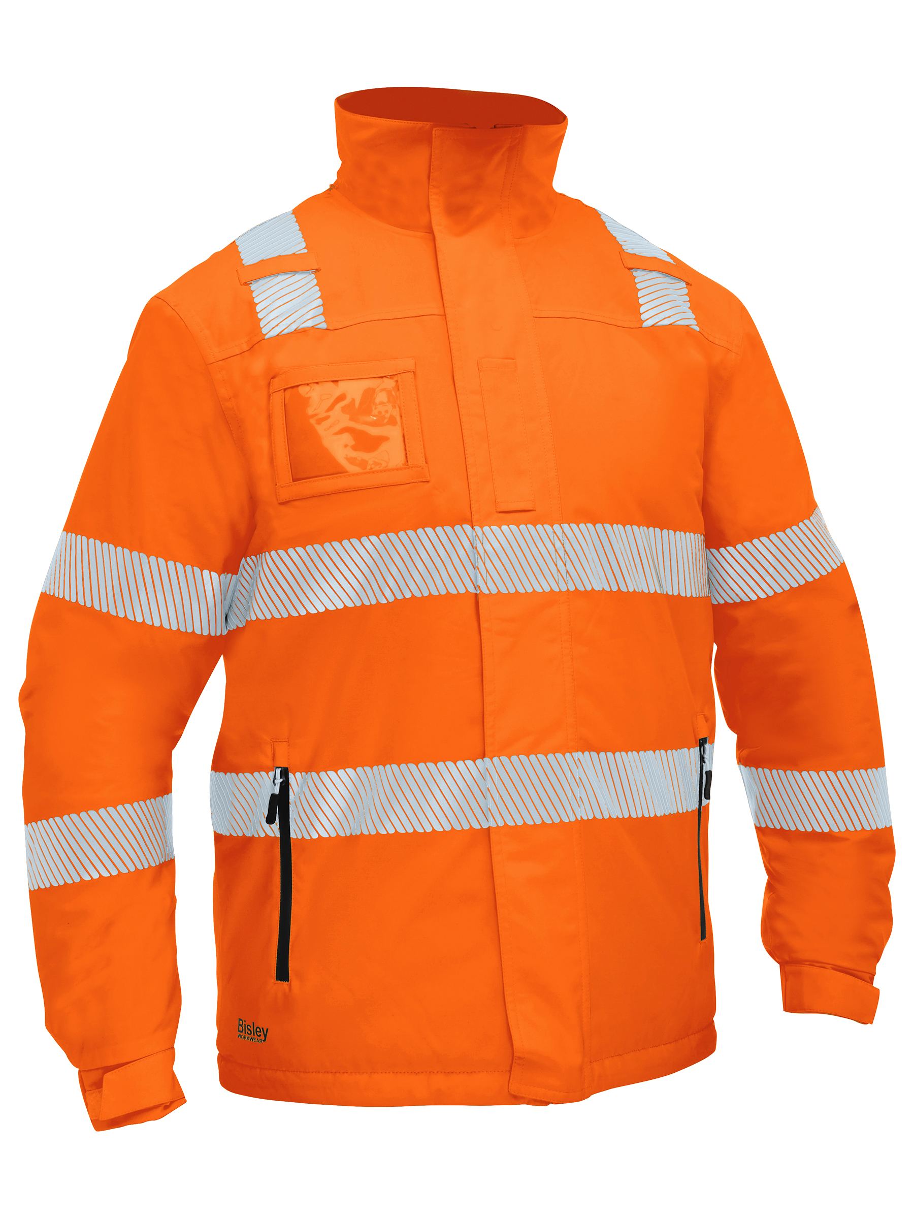 Bisley Taped Hi Vis Heated Jacket With Hood BJ6842T
