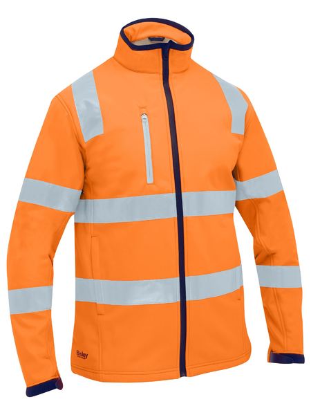 Bisley Taped Hi Vis Soft Shell Jacket BJ6058T