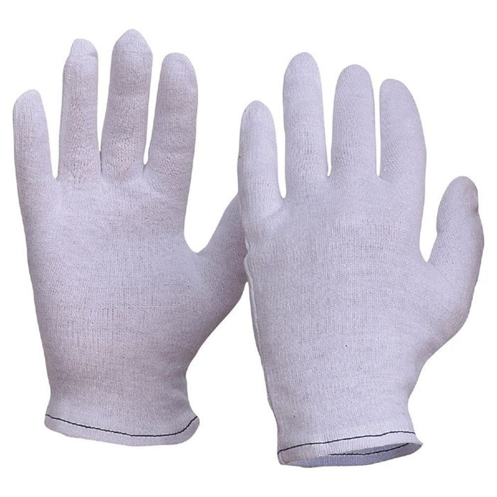 Pro Choice 12x Interlock Poly/Cotton Liner Hemmed Cuff Gloves Men Size - 342CL