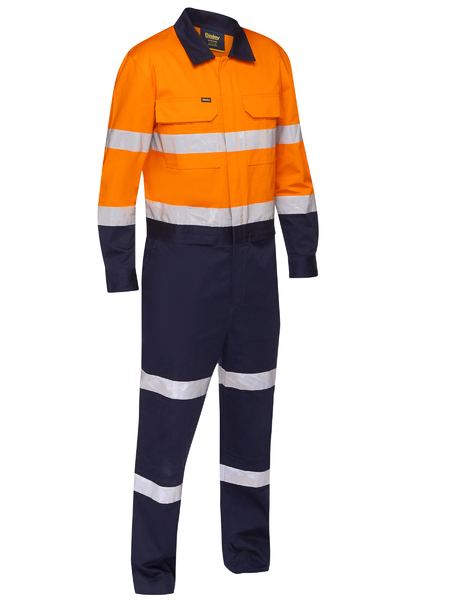 Bisley Taped Hi Vis Coverall with Waist Zip Opening BC6066T