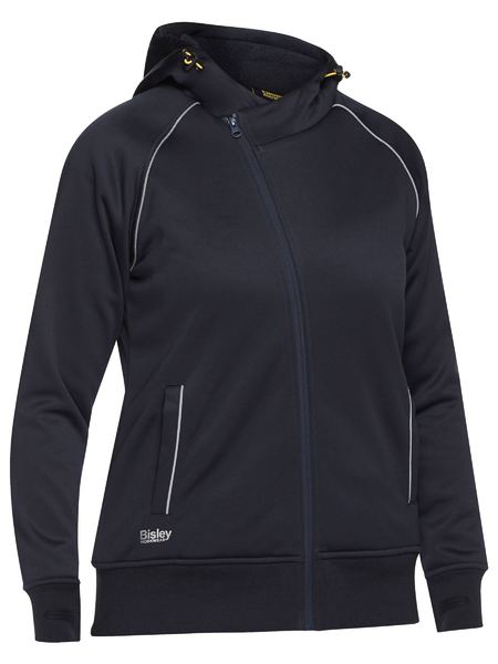 Bisley Women's Fleece Zip Front Hoodie with Sherpa Lining BKL6925 - Clearance