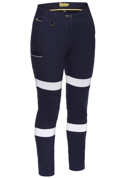 Bisley Women's Taped Mid Rise Stretch Cotton Pants BPL6015T