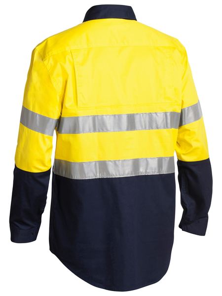 Bisley Taped Hi Vis Closed Front Cool Lightweight Shirt BSC6896