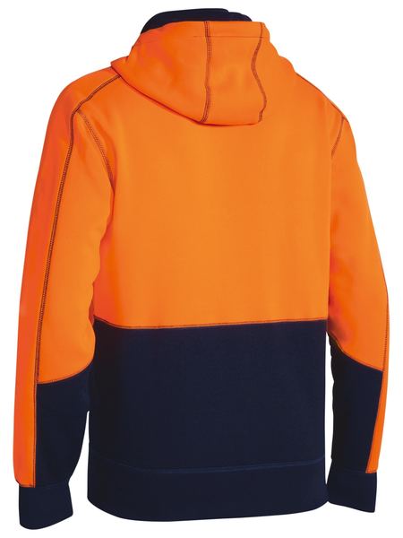 Bisley Hi Vis Zip Front Fleece Hoodie BK6819