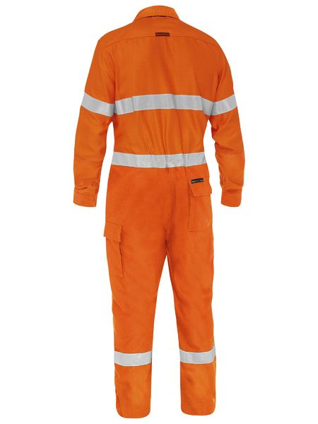 Bisley Apex 185 Taped Hi Vis FR Ripstop Vented Coverall BC8478T