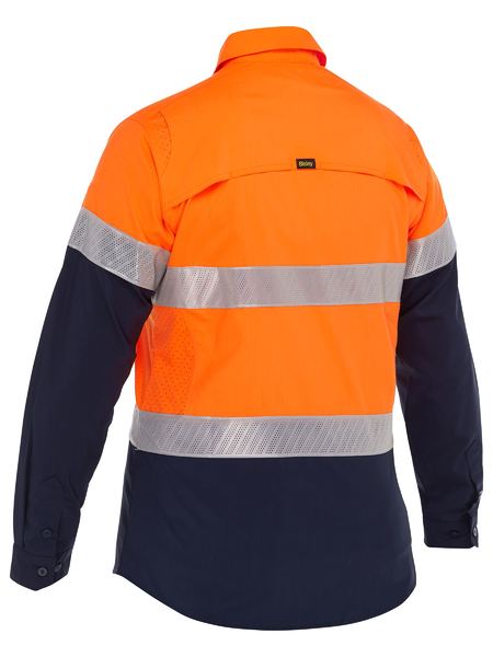 Bisley Women's X Airflow™ Hi Vis Taped Stretch Ripstop Shirt BL6491T