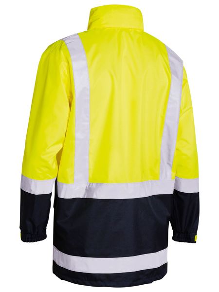Bisley Taped Hi Vis Recycled Rain Shell Jacket BJ6766T