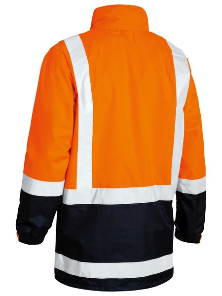Bisley Taped Hi Vis Recycled Rain Shell Jacket BJ6766T