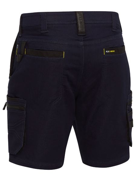 Bisley Flx and Move™ Stretch Denim Zip Cargo Shorts BSHC1335
