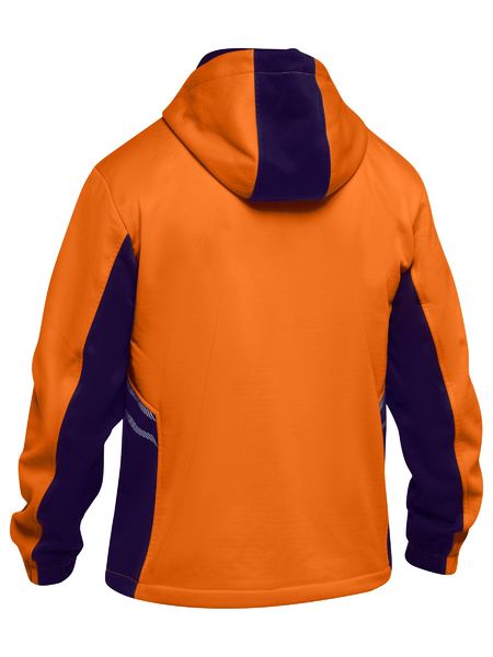 Bisley Hi Vis Liquid Repellent Fleece Hoodie BK6571