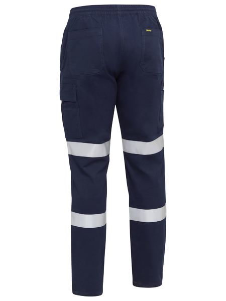 Bisley Taped Biomotion Stretch Cotton Drill Elastic Waist Cargo Work Pant BPC6029T