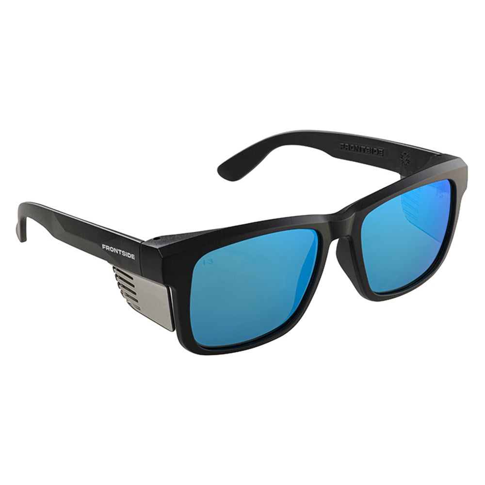 Pro Choice Safety Glasses Frontside Polarised Blue Revo Lens With Black Frame - 6514