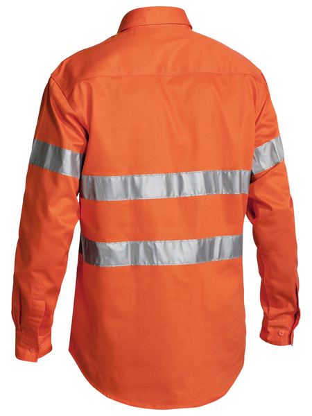 Bisley Taped Hi Vis Closed Front Drill Shirt BTC6482