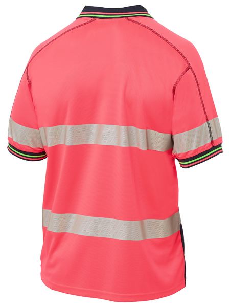 Bisley Taped Hi Vis Polyester Mesh Polo BK6219T