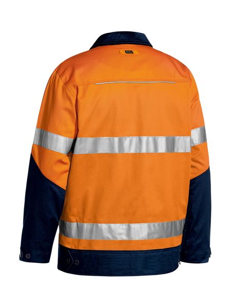 Bisley Taped Hi Vis Drill Jacket with Liquid Repellent finish BJ6917T