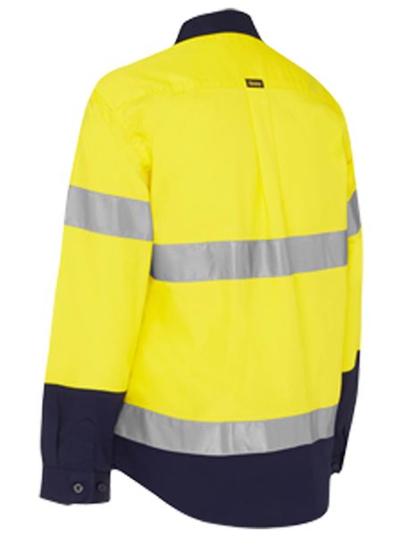 Bisley Women's Taped Hi Vis Maternity Drill Shirt BLM6456T