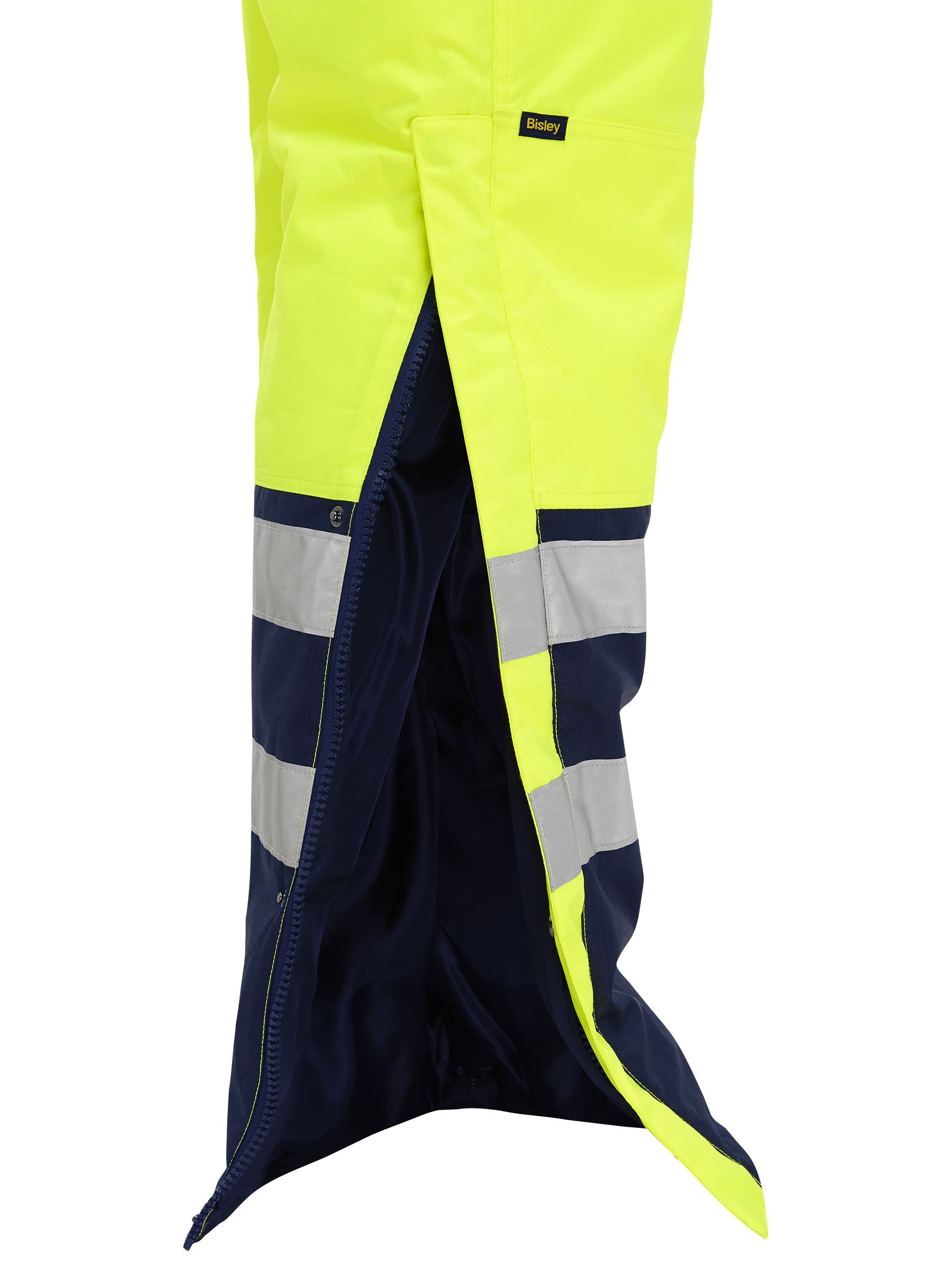 Bisley Taped Hi Vis Freezer Bib & Brace Coverall BAB6452T