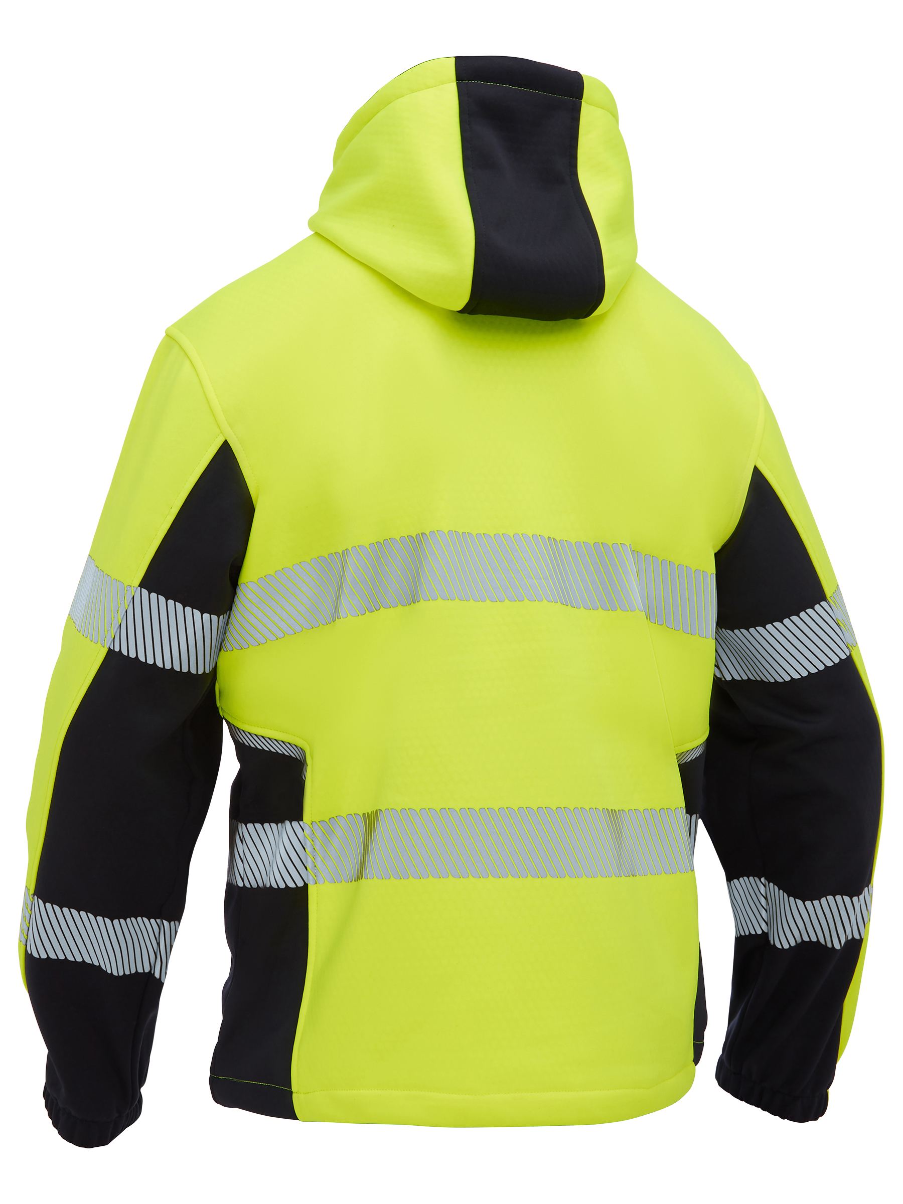 Bisley Flx & Move™ Hi Vis Taped Liquid Repellent Fleece Hoodie BK6571T