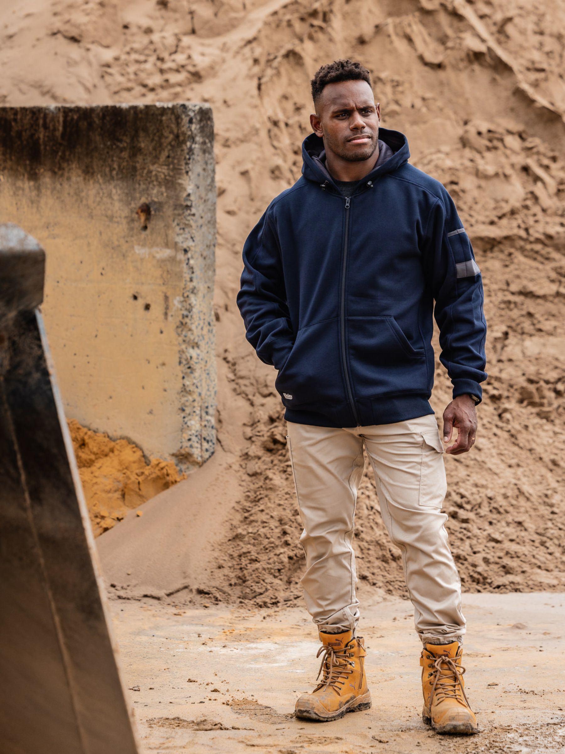 Bisley Work Fleece Full Zip Hoodie BK6725