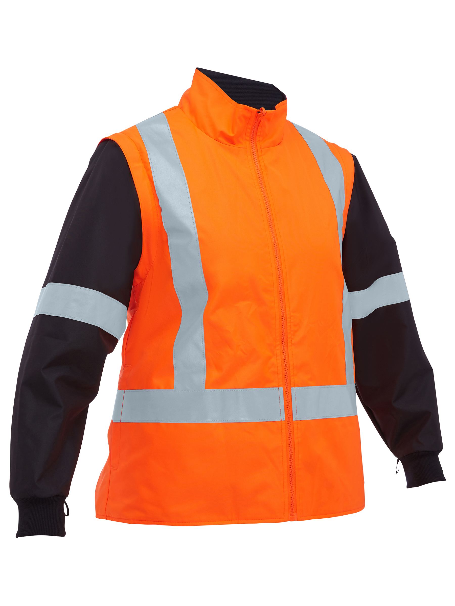 Bisley Women's Taped Hi Vis 5 in 1 Rain Jacket BKL6975